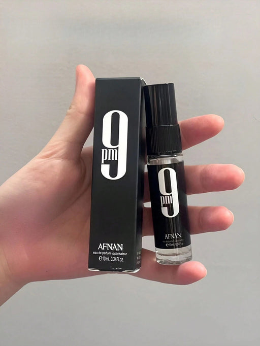 Perfume Afnan 9PM de 10 ml para hombre - Vainilla oriental EDP - Tamaño de prueba - Quierox - Tienda Online