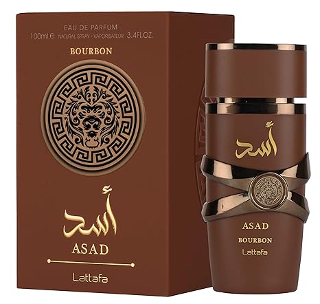 Perfume Lattafa Asad Bourbon Unisex Eau de Parfum en Spray, 3.4 Onzas / 100 ml - Quierox - Tienda Online