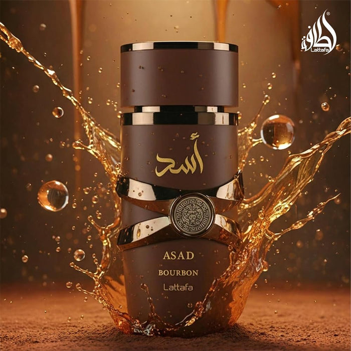 Perfume Lattafa Asad Bourbon Unisex Eau de Parfum en Spray, 3.4 Onzas / 100 ml - Quierox - Tienda Online