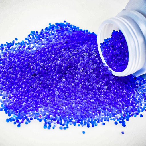 Perlas de gel de sílice azul reutilizables, secantes y absorbentes de humedad. 500 g - Quierox - Tienda Online