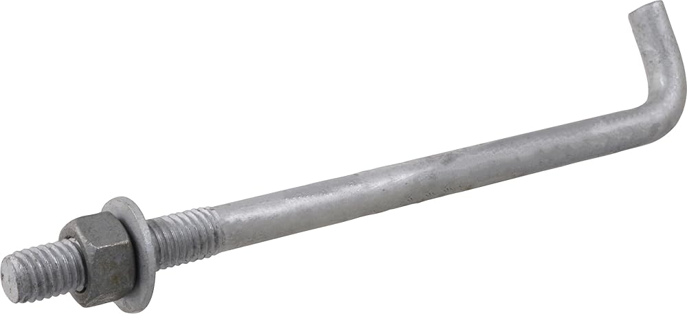 Perno de anclaje Hillman de 5/8 x 12 pulgadas para construcción estándar, fija estructuras al concreto, paquete de 10, 260293 - Quierox - Tienda Online