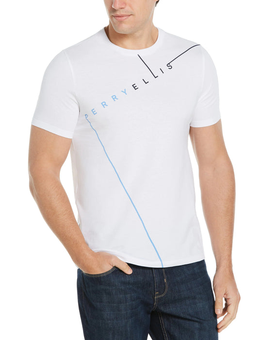 Perry Ellis Camiseta de cuello redondo con el logotipo - Quierox - Tienda Online