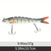 Pesca Multisección 13,7 Cm 27 G Cebo Biónico Duro Cebo Multisección - Quierox - Tienda Online
