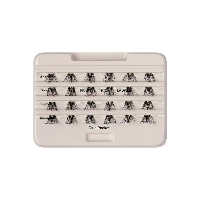 Pestañas KISS Noir | 24 Clusters - Quierox - Tienda Online