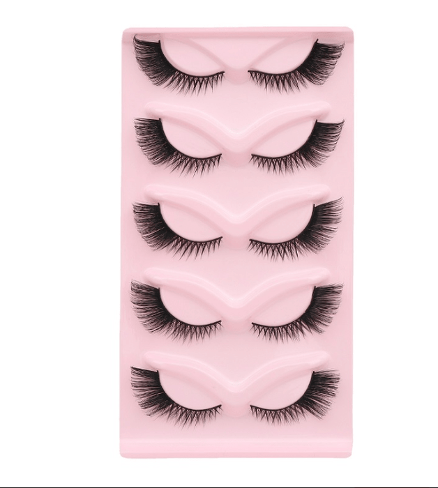 Pestañas postizas de visón sintético, 5 pares, naturales y largas - Quierox - Tienda Online