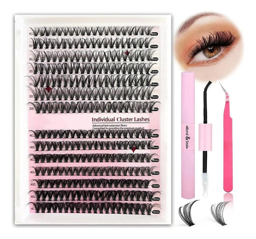 Pestañas Postizas Kit Completo Con 280 Pestañas Individuales - Quierox - Tienda Online