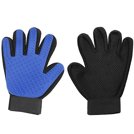 Pet Grooming Guante suave guante cepillo para polvo removedor de pelo de perro y gato manopla - Quierox - Tienda Online