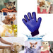 Pet Grooming Guante suave guante cepillo para polvo removedor de pelo de perro y gato manopla - Quierox - Tienda Online