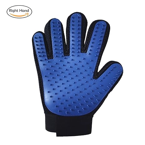 Pet Grooming Guante suave guante cepillo para polvo removedor de pelo de perro y gato manopla - Quierox - Tienda Online