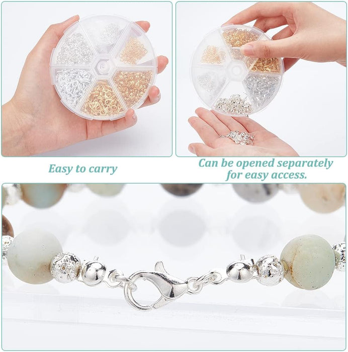 PH PandaHall Juego de accesorios de fabricación de joyas de plata dorada, 160 cierres - Quierox - Tienda Online