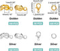 PH PandaHall Juego de accesorios de fabricación de joyas de plata dorada, 160 cierres - Quierox - Tienda Online