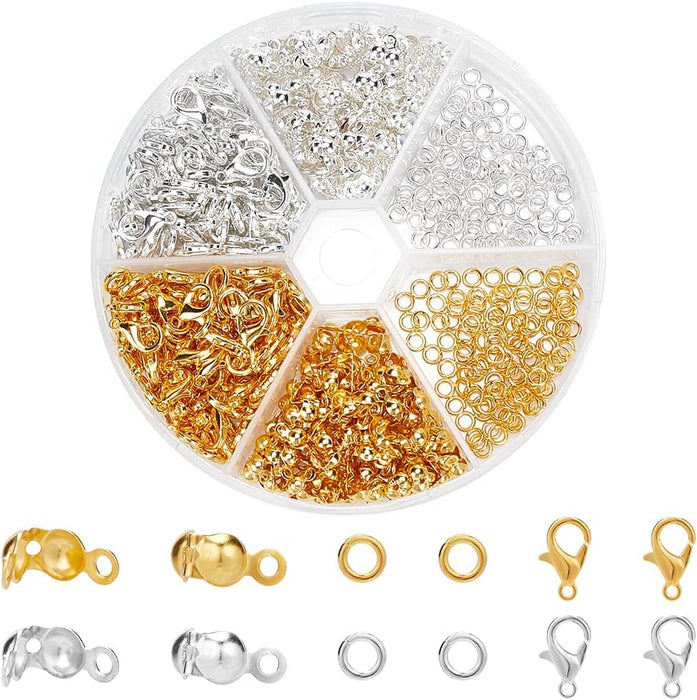 PH PandaHall Juego de accesorios de fabricación de joyas de plata dorada, 160 cierres - Quierox - Tienda Online