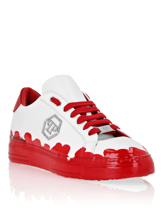 Philipp Plein Zapatillas bajas de piel napa Carson Paint - Quierox - Tienda Online