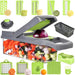 Picador de verduras, picador de cebolla multifuncional, picador de verduras de 15 pcs - Quierox - Tienda Online