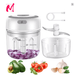 Picadora eléctrica de alimentos para cocina, Mini trituradora de ajo - Quierox - Tienda Online