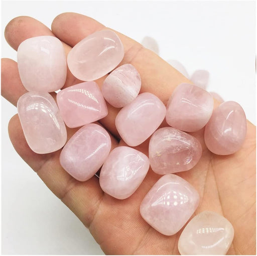 Piedras rodadas de cuarzo rosa pequeñas: lote de 25 piezas a granel - Quierox - Tienda Online