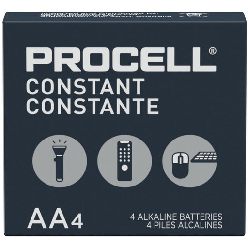 Pilas alcalinas AA de potencia constante Procell, paquete de 4 - Quierox - Tienda Online
