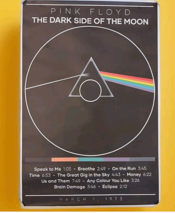 Pink Floyd - ¡Póster de lona! Dark Side Of The Moon - 1 de marzo de 1973 - Quierox - Tienda Online