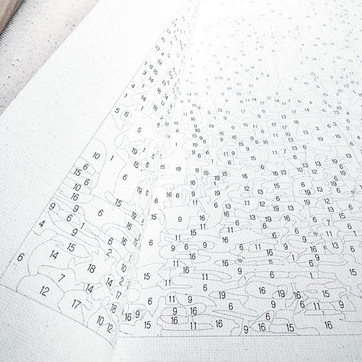 Pintura por números en lienzo Paisaje de Santorini, sin marco, 40 x 50 cm - Quierox - Tienda Online