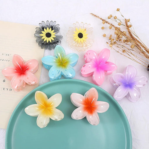 Pinzas para el cabello de flores hawaianas - Quierox - Tienda Online