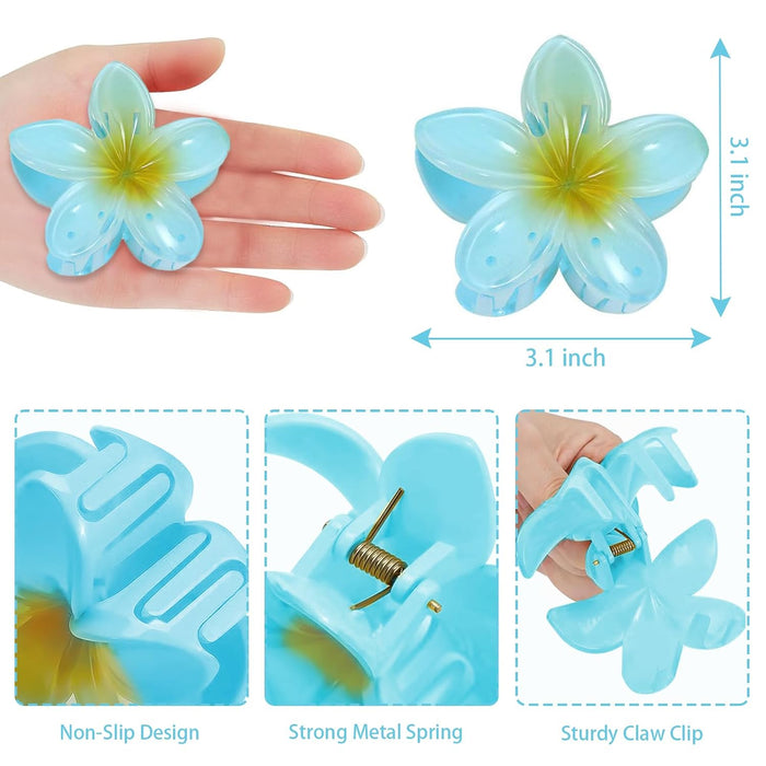 Pinzas para el cabello de flores hawaianas - Quierox - Tienda Online