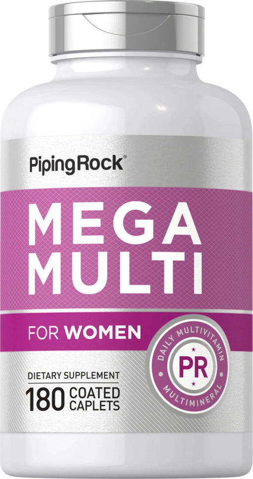Piping Rock Mega Multi para mujer, 180 comprimidos recubiertos - Quierox - Tienda Online