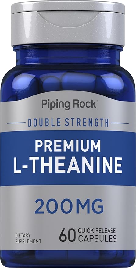 Piping Rock Suplemento de L - teanina 200 mg 60 cápsulas - Quierox - Tienda Online