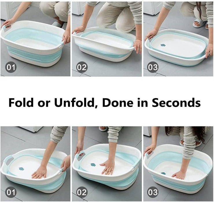 Piscina de plástico plegable para animales pequeños, bañera de lavado plegable portátil - Quierox - Tienda Online