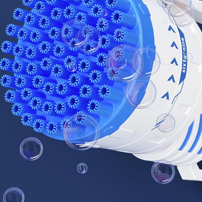 Pistola de burbujas eléctrica para niños con 69 boquillas - Quierox - Tienda Online