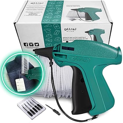 Pistola etiquetadora de ropa con 5000 púas estándar de 2" y 6 agujas - Quierox - Tienda Online