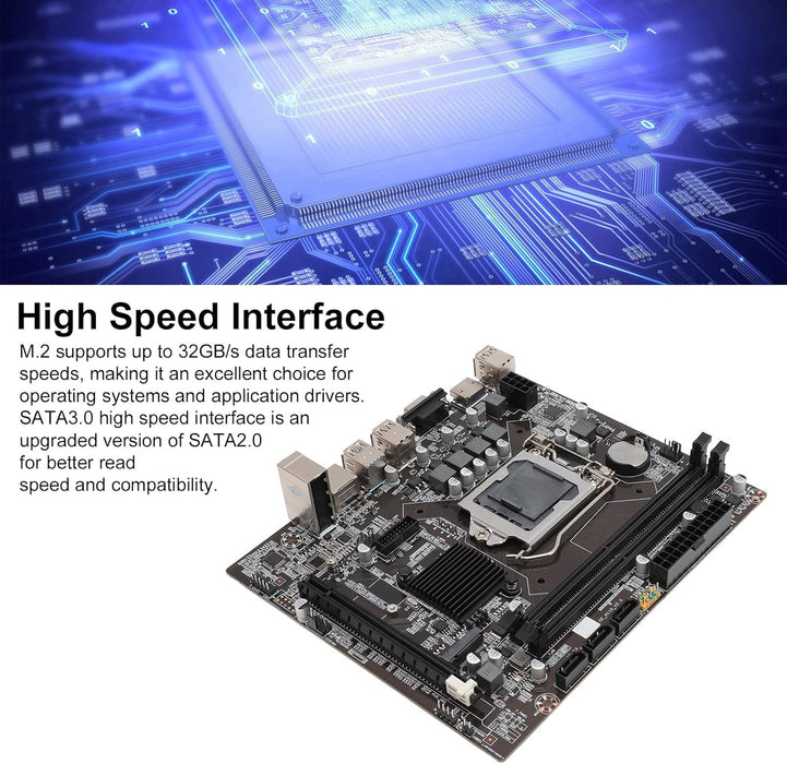 Placa Base, Placa Base LGA1151 100MHz H110 para Interfaz M.2 - Quierox - Tienda Online
