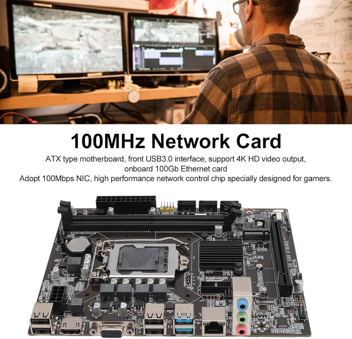 Placa Base, Placa Base LGA1151 100MHz H110 para Interfaz M.2 - Quierox - Tienda Online