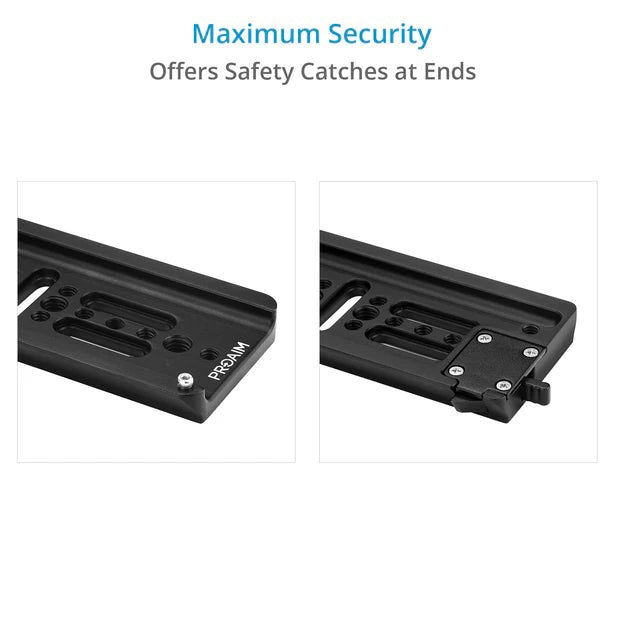 Placa de cola de milano Proaim de 10" (estándar ARRI) - Quierox - Tienda Online