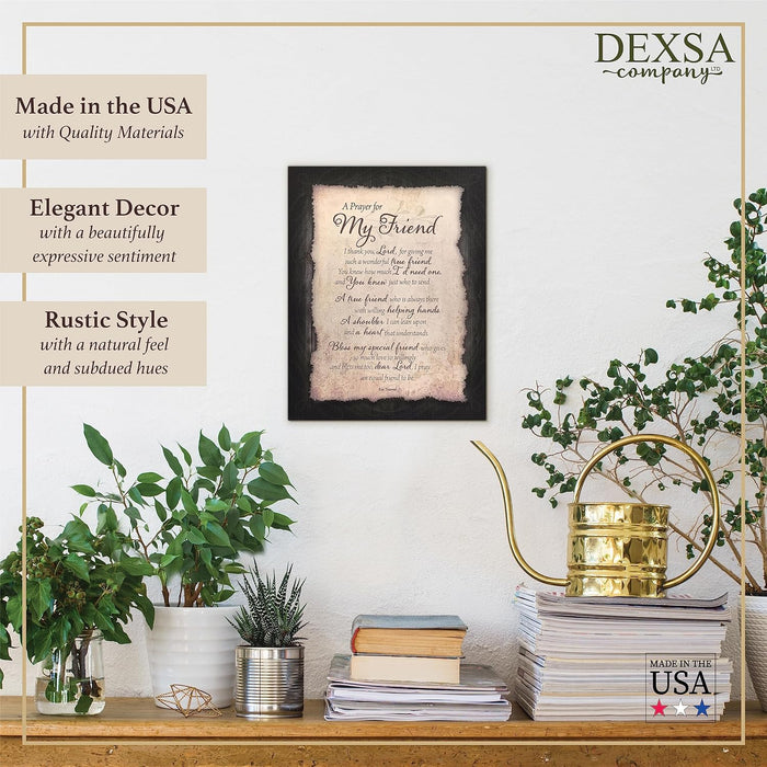 Placa de madera DEXSA Friend Prayer 11.75 x 15 pulgadas - Quierox - Tienda Online