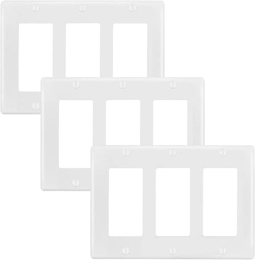 Placa de pared para interruptor de 3 segmentos, placa frontal - Quierox - Tienda Online
