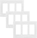 Placa de pared para interruptor de 3 segmentos, placa frontal - Quierox - Tienda Online