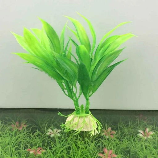 Planta de agua de plástico Artificial hierba acuario decoraciones - Quierox - Tienda Online