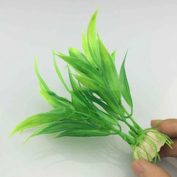 Planta de agua de plástico Artificial hierba acuario decoraciones - Quierox - Tienda Online