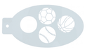 Plantilla de pintura facial con pelotas deportivas - Quierox - Tienda Online