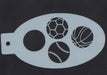 Plantilla de pintura facial con pelotas deportivas - Quierox - Tienda Online