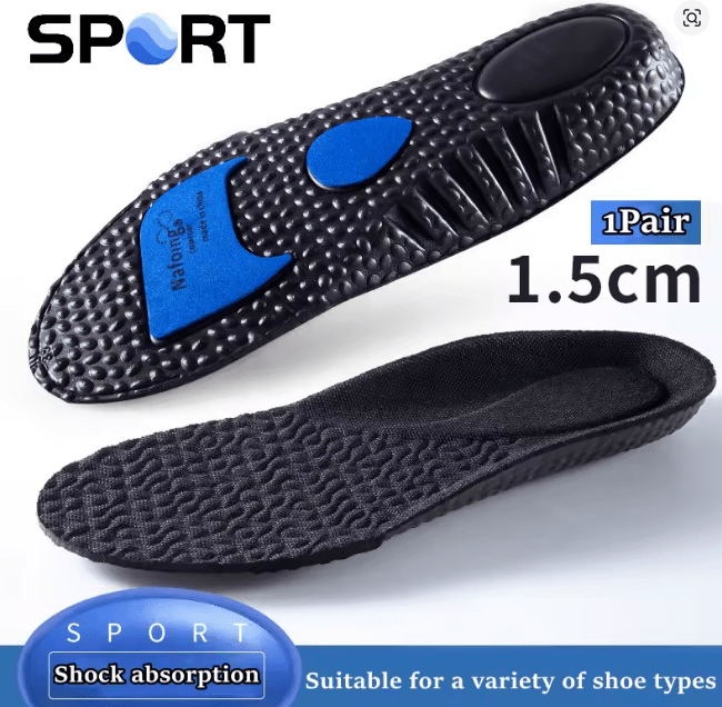 Plantillas ortopédicas para aumentar la altura de los pies, de espuma viscoelástica de poliuretano - Quierox - Tienda Online