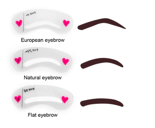 Plantillas reutilizables para cejas, 3 unids, tarjeta guía de dibujo - Quierox - Tienda Online