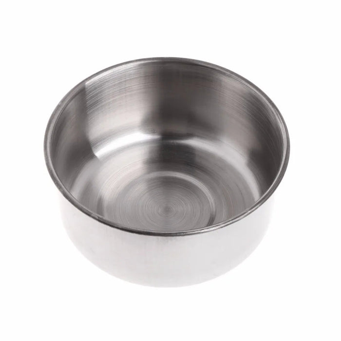 Plato de acero inoxidable para comida de mascotas, bebedero de agua con abrazadera de 10cm - Quierox - Tienda Online
