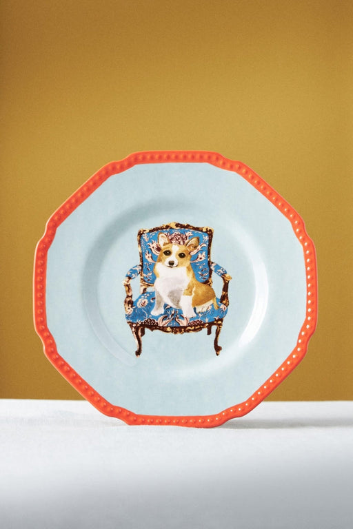 Plato de postre pintado a mano - Quierox - Tienda Online