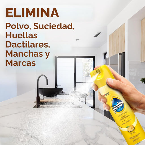 Pledge Spray de pulido mejorador, muebles de madera y pulido de acero inoxidable - Quierox - Tienda Online