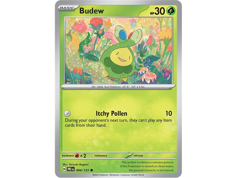 Pokemon Tarjeta holográfica Inversa Carta Budew - Quierox - Tienda Online