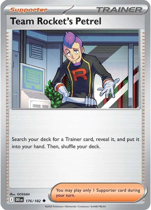 Pokemon Tarjeta holográfica Inversa del Equipo Rocket Team Petrel - Quierox - Tienda Online