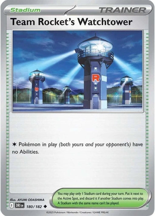 Pokemon Tarjeta holográfica Inversa del Equipo Rocket Team Watchtower - Quierox - Tienda Online