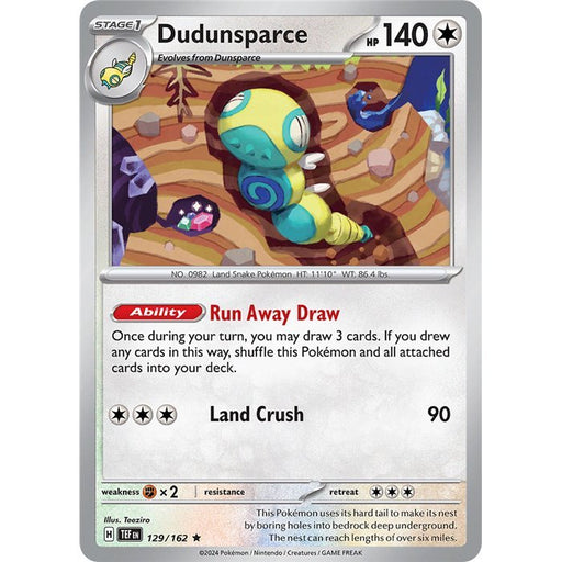 Pokemon Tarjeta holográfica Inversa Dudunsparce - Quierox - Tienda Online