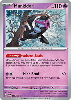 Pokemon Tarjeta holográfica Inversa Munkidori - Quierox - Tienda Online